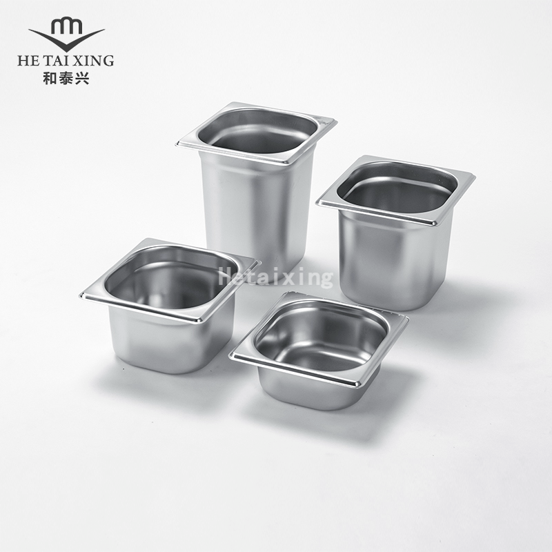 Food Serving Gastronorm Container 1/6 Pan 100mm Deep for Commercial Cookware