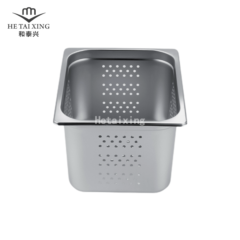 Perforated Japan Gastronorm Pan 1/2 200mm Deep Microwave Containers for Small Kitchen Utensils
